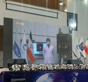 ازاحة الستار عن قمرين صناعيين إيرانيين في اليوم الوطني للفضاء