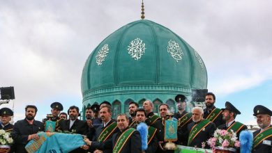 احتفالات مولد الامام المهدي عجل الله فرجه الشريف في مسجد جمكران في قم المقدسة ليلة النصف من شعبان