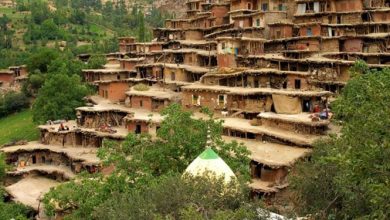 قرية "سرآقاسيد" المتدرجة في احضان جبال زاغروس