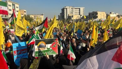 مسيرات ضخمة في طهران دعما لاطفال غزة